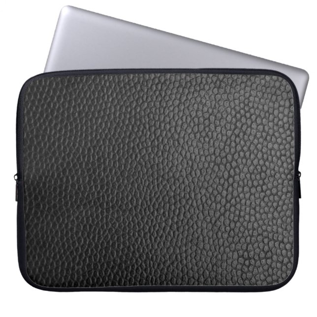 Läder Neoprene Laptop sleeve 15 tum (Framsidan)