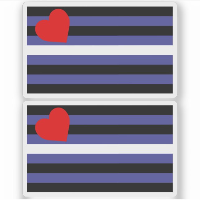 Läder Pride Flagga Klistermärken (Framsida)