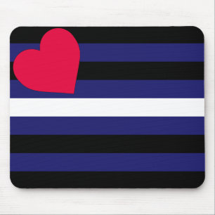 Läder-Pride-Flagga-Mousepad Musmatta