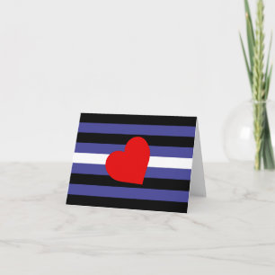 Läder Pride Flagga och Hjärta Meddelande