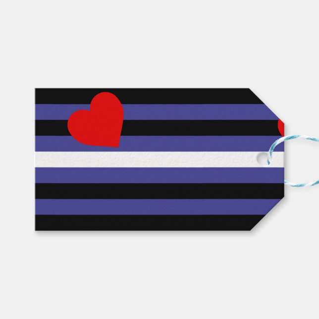 Läder Pride Flagga Presentetikett (Framsidan (Horisontell))