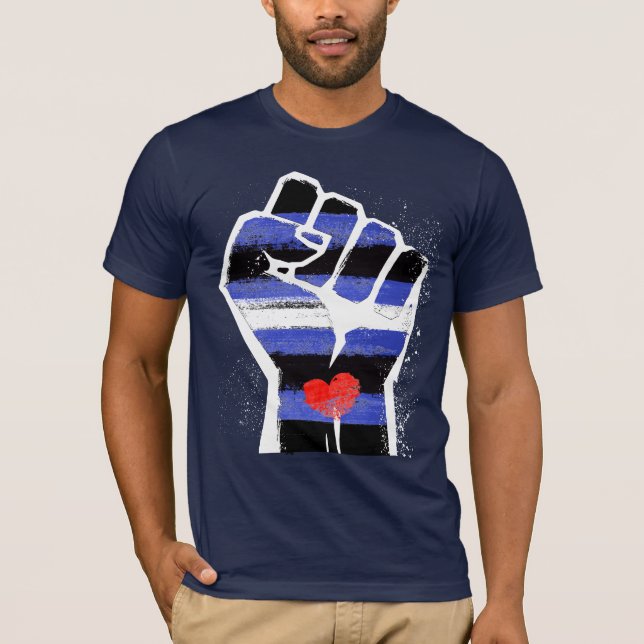Läder Pride Motstånd T Shirt (Framsida)