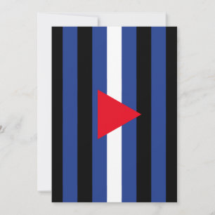 Läder Queer Pride Flagga Julkort