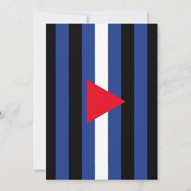 Läder Queer Pride Flagga Julkort (Framsida)