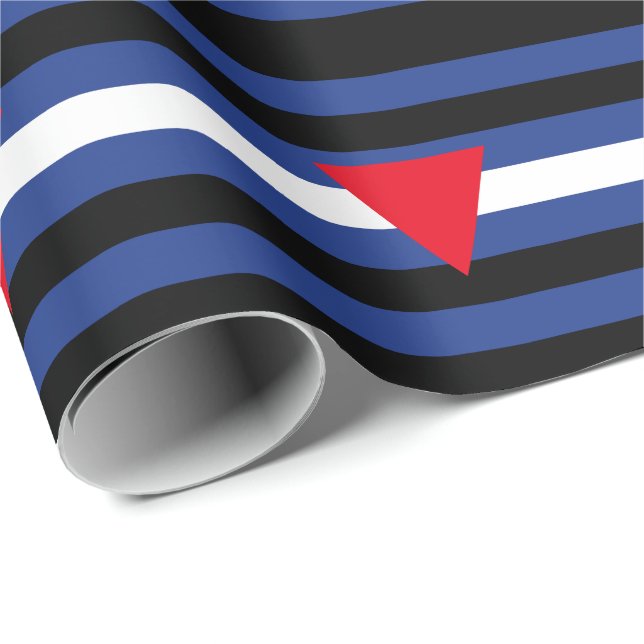 Läder Queer Pride Flagga Presentpapper (Rullad Hörn)