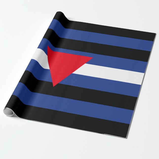 Läder Queer Pride Flagga Presentpapper (Utrullad)