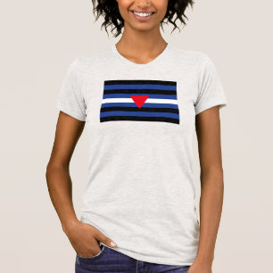 Läder Queer Pride Flagga T Shirt