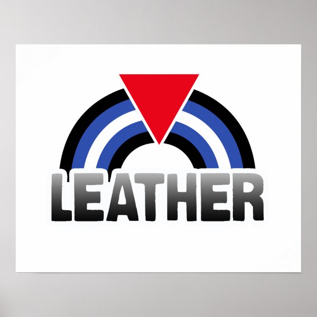 Läder Queer Pride Poster (Framsidan)