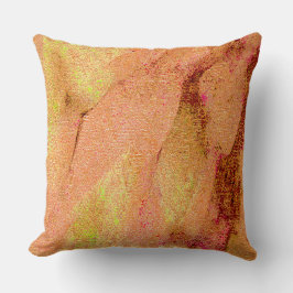 Läder stil skrynklat med slipen färg, lax kudde