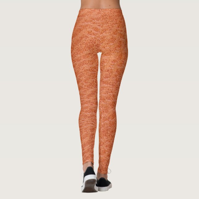läder struktur mönster leggings (Baksida)