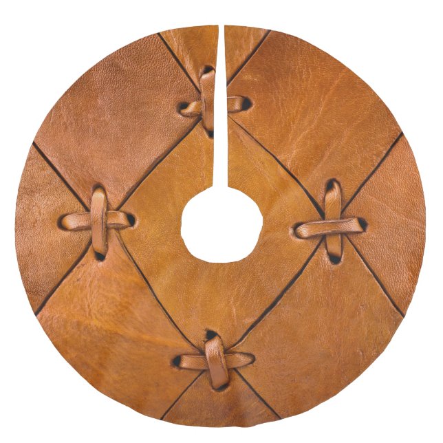 Läder struktur, naturliga självangivelser. julgransmatta borstad polyester (Framsidan)