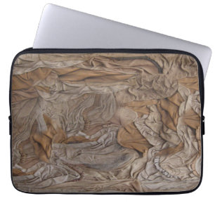Läder & suede texturerad look laptop fodral