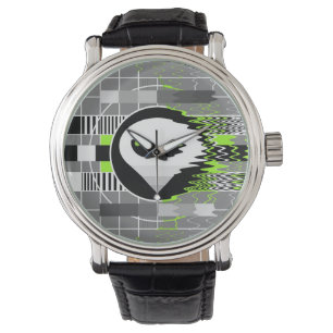 Läderbandsur av Alien TV-vintage Armbandsur