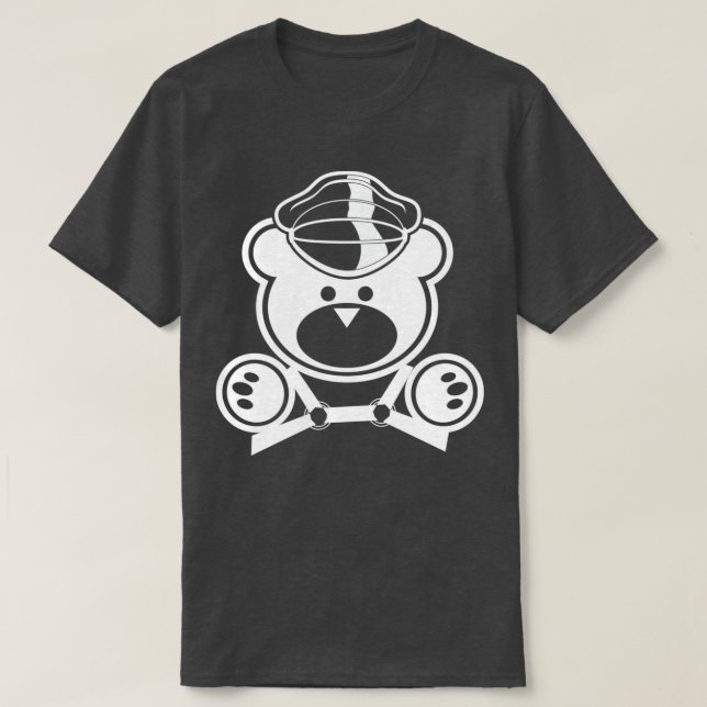 Läderben pappa 2 vit t shirt (Design framsida)