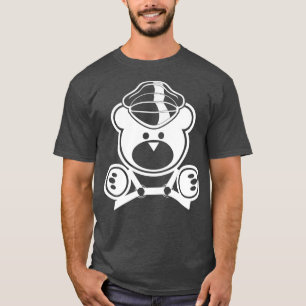 Läderben pappa 2 vit t shirt
