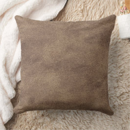 Läderblått Tartan Fabric Crokodile Skin Kudde