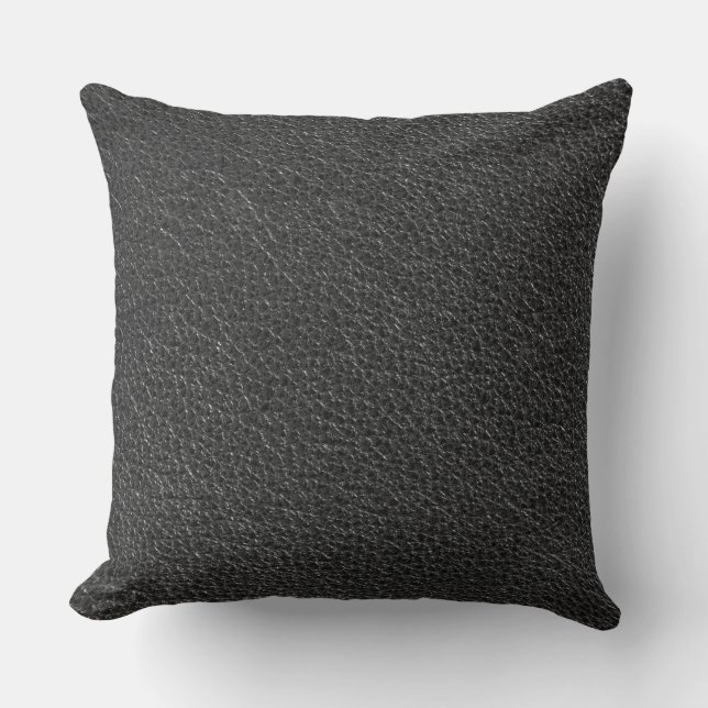 Läderblått Tartan Fabric Crokodile Skin Kudde (Framsida)