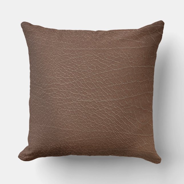 Läderblått Tartan Fabric Crokodile Skin Kudde (Framsida)