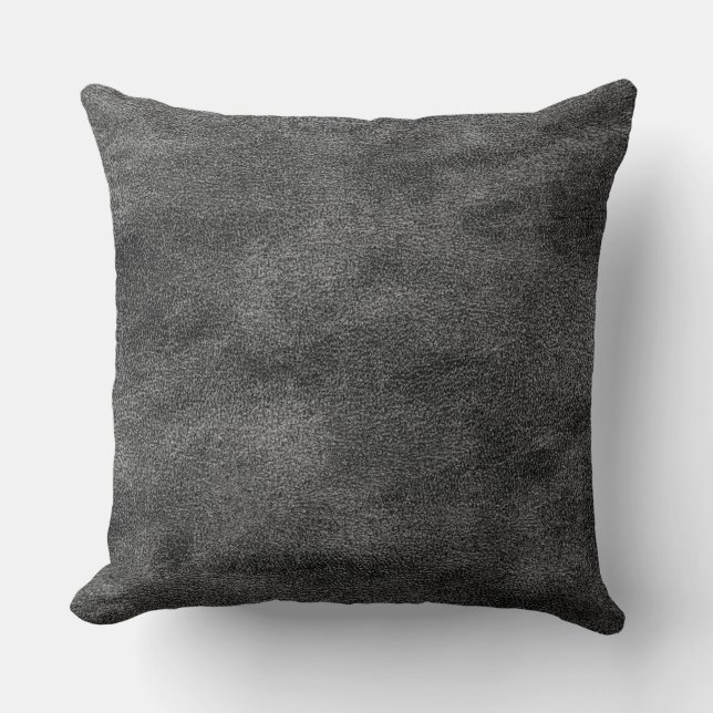 Läderblått Tartan Fabric Crokodile Skin Kudde (Framsida)