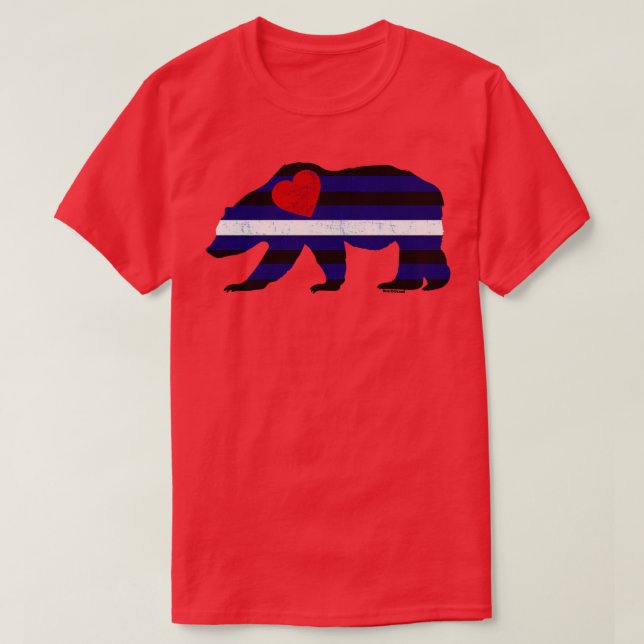 Läderbråck med Pride Heart BarlyBrand T Shirt (Design framsida)