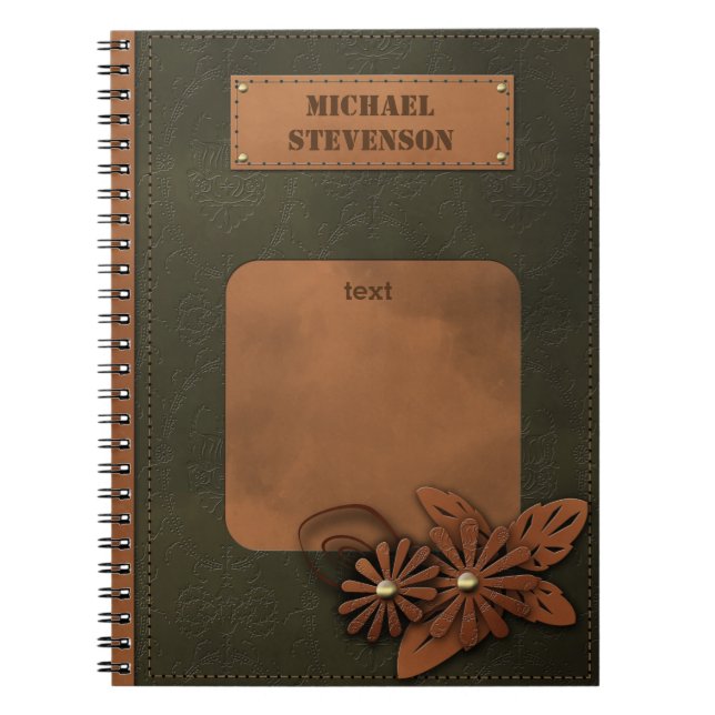 Läderdekoder Anteckningsbok (Framsidan)