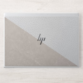 Läderfaux grått Marble masculine  läder HP Laptopskin