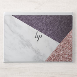 Läderfaux marble masculine  läder HP laptopskin