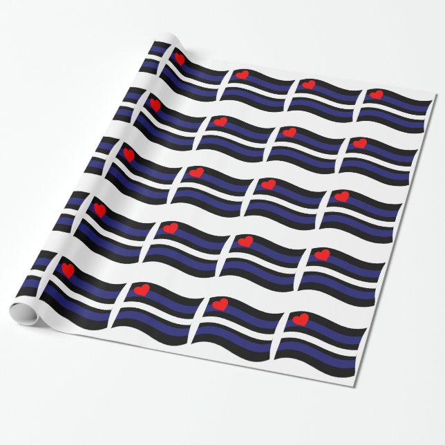 LÄDERFLAGGA VÄVANDE -.png Presentpapper (Utrullad)