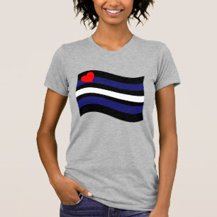 LÄDERFLAGGAN VÄVANDE T SHIRT