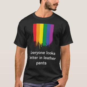 Läderflåsande T-shirt