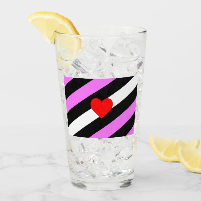 Läderflicka Pride Flagga Glaskopp (Framsida Ice)