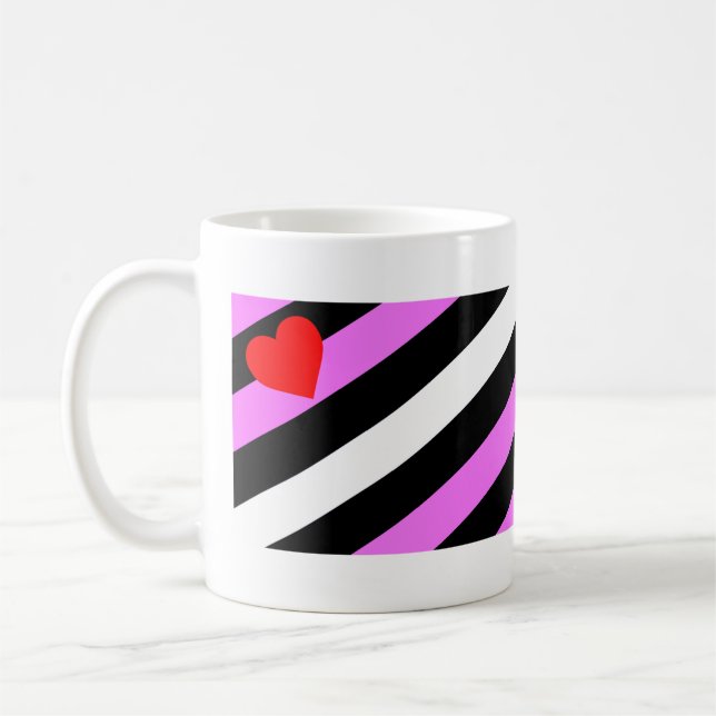 Läderflicka Pride Flagga Kaffemugg (Vänster)