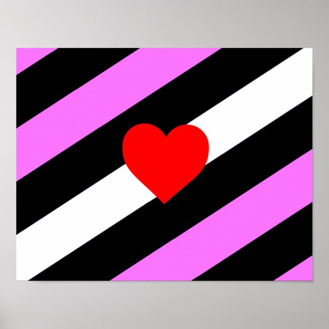 Läderflicka Pride Flagga Poster (Framsidan)