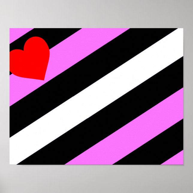 Läderflicka Pride Flagga Poster (Framsidan)