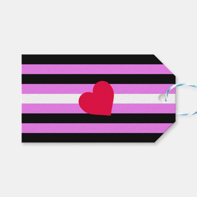 Läderflicka Pride Flagga Presentetikett (Framsidan (Horisontell))