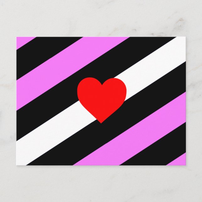 Läderflicka Pride Flagga Vykort (Framsida)