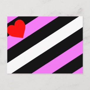 Läderflicka Pride Flagga Vykort