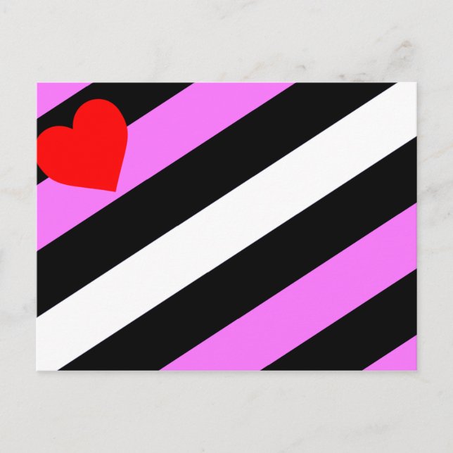 Läderflicka Pride Flagga Vykort (Framsida)