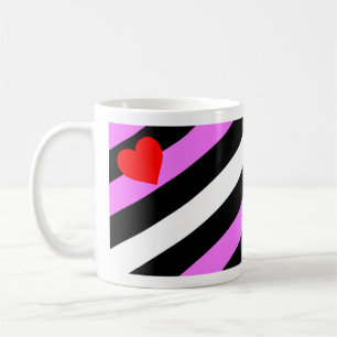 Läderflicka Prideflagga Kaffemugg