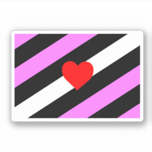 Läderflicka Prideflagga Klistermärken
