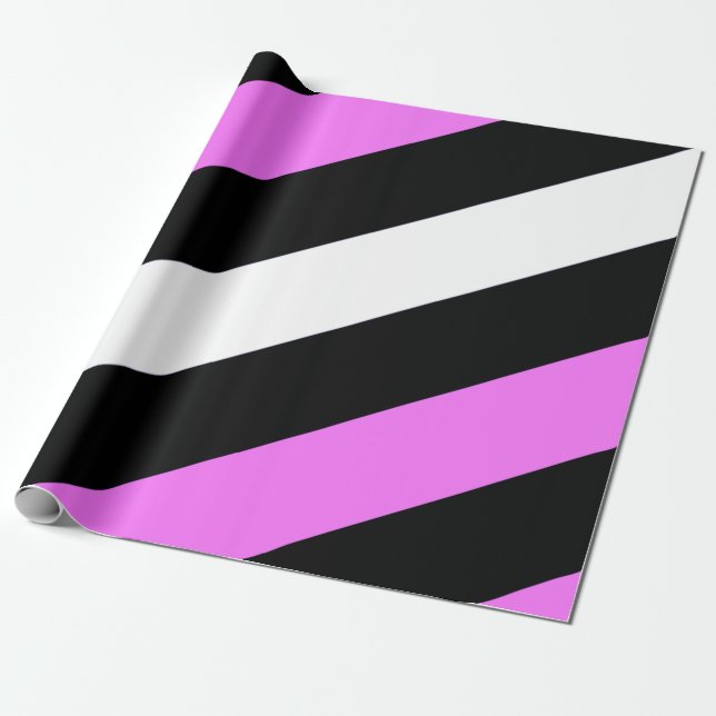 Läderflicka Prideflagga Presentpapper (Utrullad)