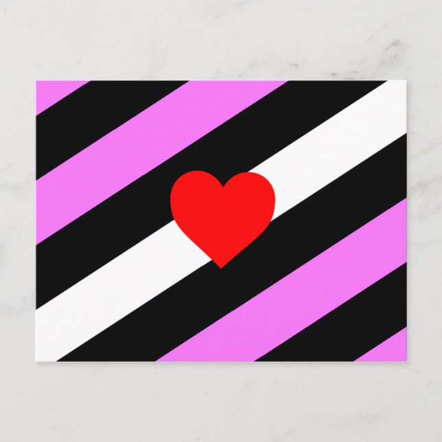 Läderflicka Prideflagga Vykort (Framsida)