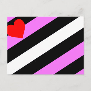 Läderflicka Prideflagga Vykort