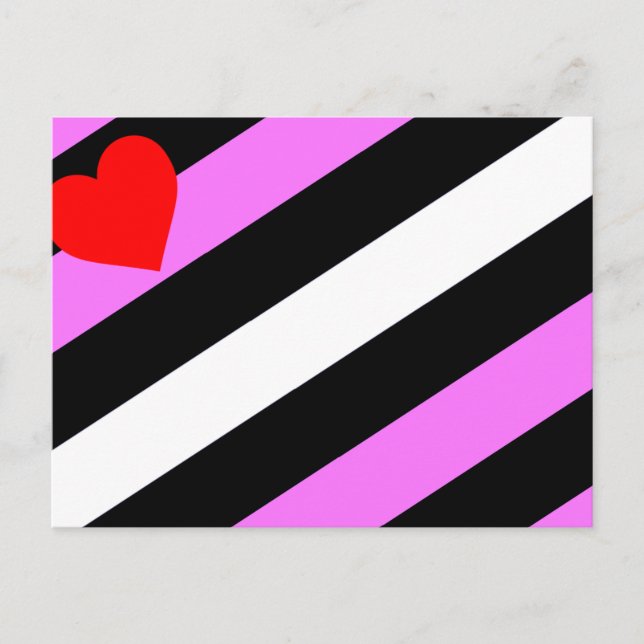 Läderflicka Prideflagga Vykort (Framsida)