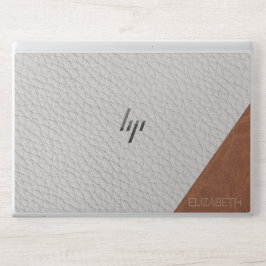  läderhandskrivningar av läder, faux masculine HP laptopskin