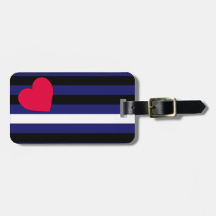 LäderLatex och BDSM-prideflagga Bagagebricka