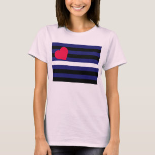 LäderLatex och BDSM-prideflagga T-shirt