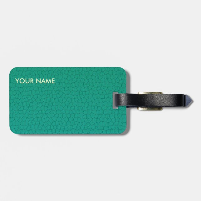 Läderlooken reser bagagekrickan bagagebricka (Baksida Vågrät)