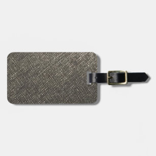 Läderlookgrå färg texturerar den diy mallen bagagebricka