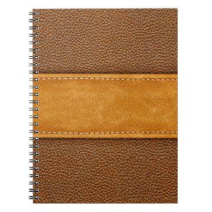 Läderluxe: Stitched Brown Elegance Anteckningsbok